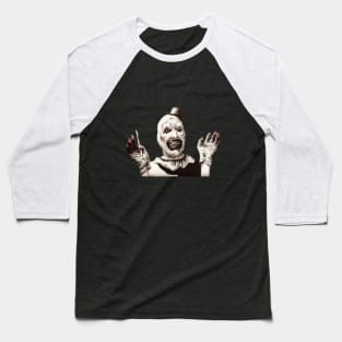 Terrifier-Art the clown Baseball T-Shirt